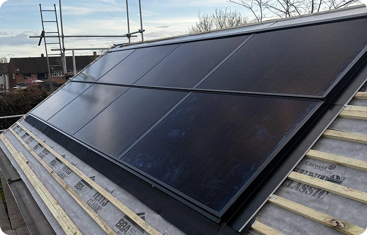 Solar panels installed by OJF Electrical
